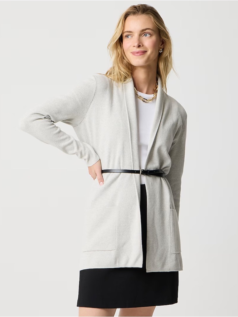 J. Crew Factory Chelsea Sweater Blazer Size XS Heather Dusk